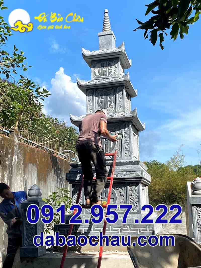 Đơn vị chế tác Đá mỹ nghệ Bảo Châu nhận lắp đặt công trình tháp thờ cốt tại Kiên Giang