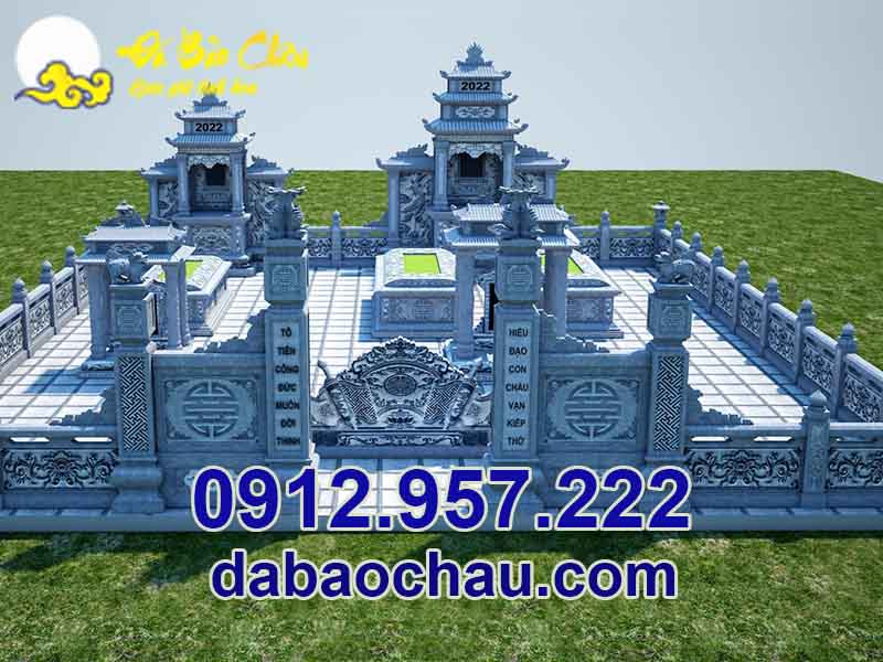 Thiết kế khu lăng mộ đá tại Quảng Nam mà Đá mỹ nghệ Bảo Châu thực hiện