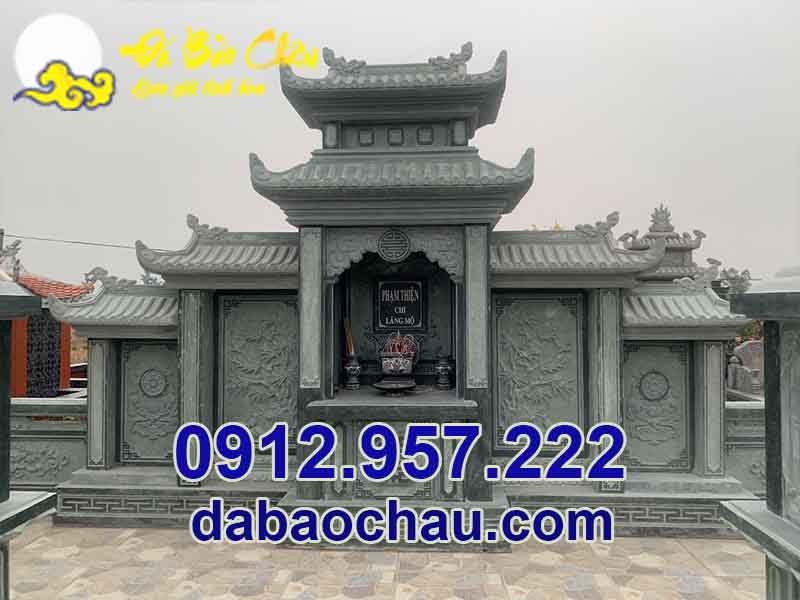 Công trình lăng thờ đá chuẩn kích thước phong thủy được Bảo Châu lắp đặt tại Đà Nẵng