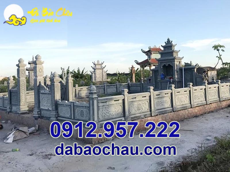 Mẫu nhà mồ đẹp Đá Bảo Châu thực hiện lắp đặt tại Quảng Nam