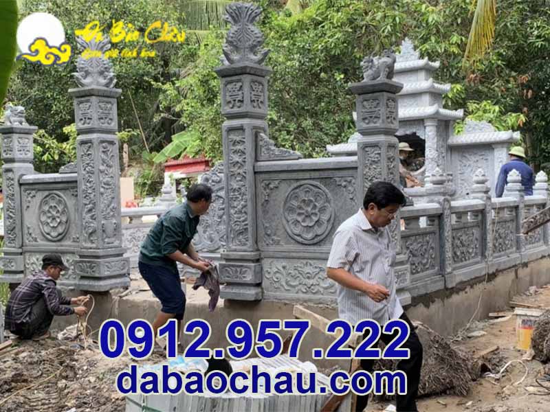 Giai đoạn khởi công lăng mộ đá nhà mồ tại Vĩnh Long