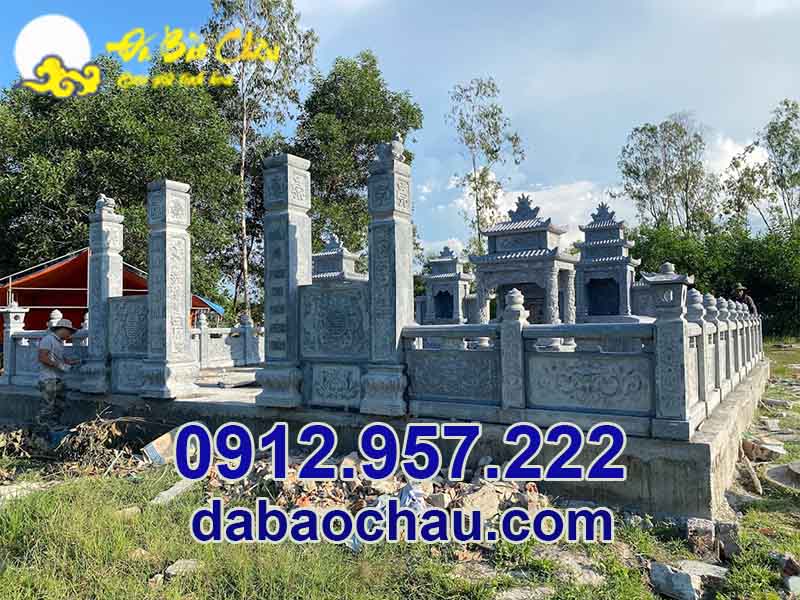 Khu lăng mộ để tro cốt tại Quảng Nam chế tác từ đá tự nhiên mang đến sự bền bỉ cho công trình