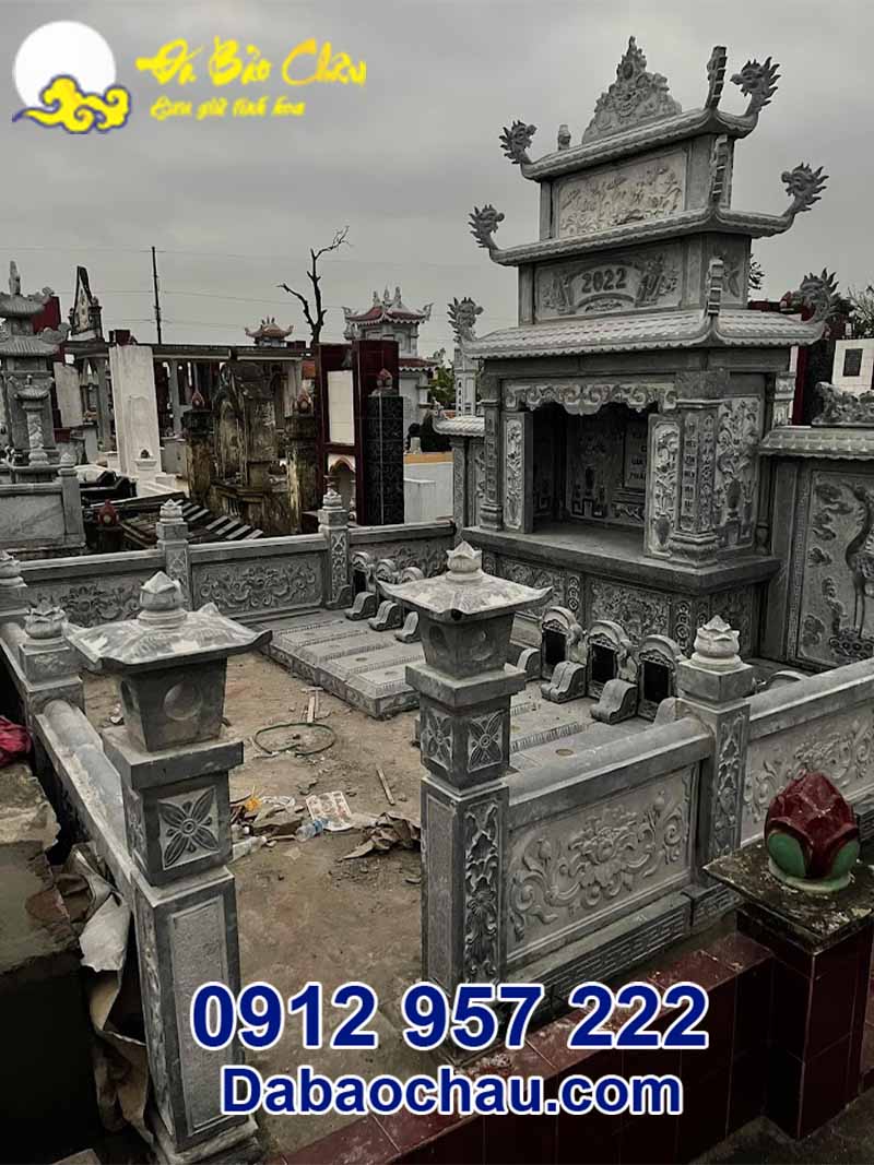 Mẫu nhà mồ đá tại Bình Phước với kiểu dáng cao quý