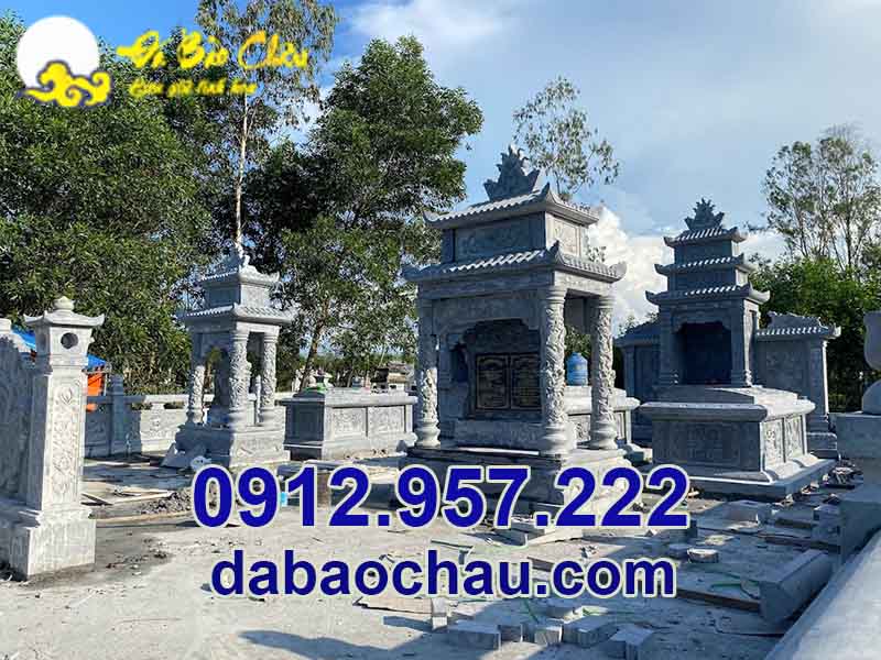 Nhà mồ đá tại Quảng Nam chế tác từ đá xanh Thanh Hóa