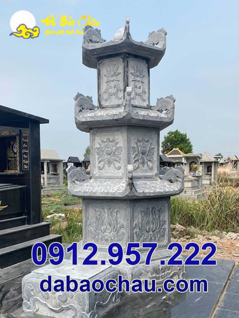 Mẫu tháp đá Ninh Thuận Bình Thuận sử dụng đá xanh Thanh Hóa trong chế tác công trình