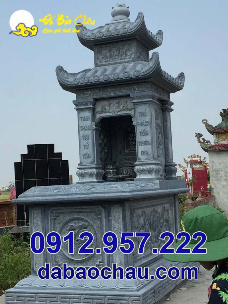 Đá xanh đen dùng trong chế tác mộ đá trong khu lăng mộ đá đẹp tại Quảng Bình Quảng Trị
