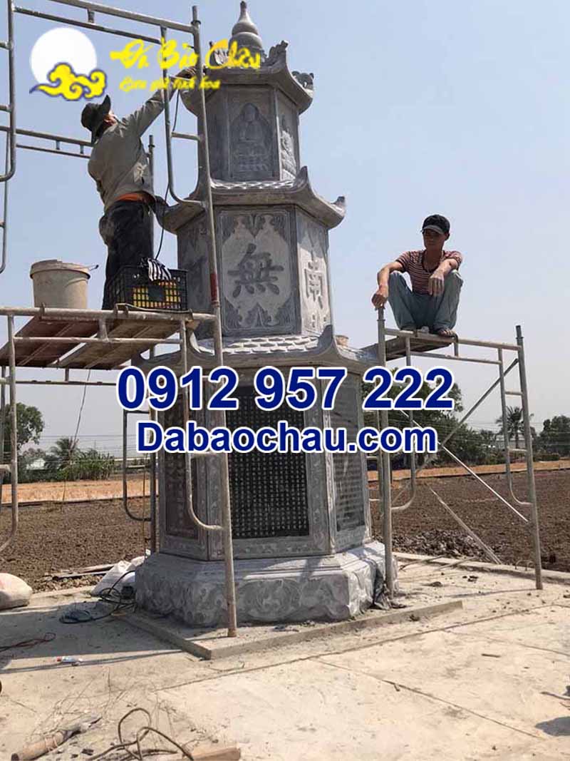 Công trình mộ tháp đá tại Tiền Giang chính thức hoàn thiện