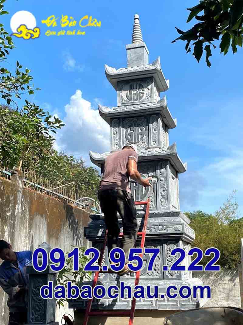 Đơn vị lắp đặt công trình mẫu tháp mộ đá Quảng Bình Quảng Trị - Đá Bảo Châu