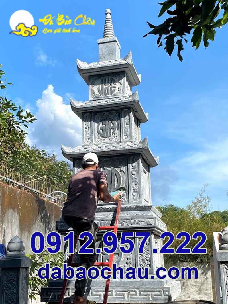 Đá Bảo Châu nhận chế tác, lắp đặt công trình tháp mộ thờ cốt Sài Gòn Hồ Chí Minh