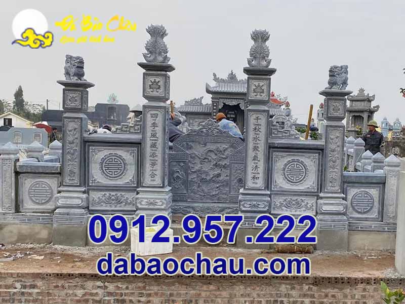 Mẫu lăng mộ đá để tro cốt tại Nha Trang Khánh Hòa thiết kế đẹp