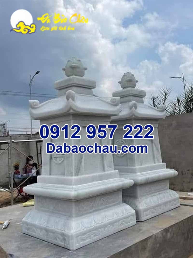 Mẫu tháp đá đẹp nhất Nha Trang Khánh Hòa làm từ đá trắng