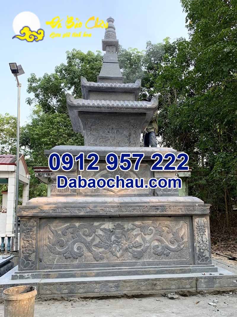 Mẫu tháp thờ cốt bằng đá Phú Yên Bình Định gia công tại Bảo Châu