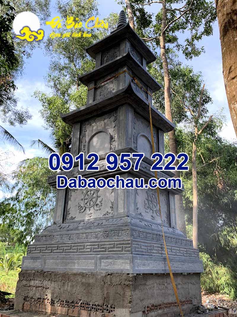 Mẫu tháp thờ cốt bằng đá Phú Yên Bình Định từ đá tự nhiên