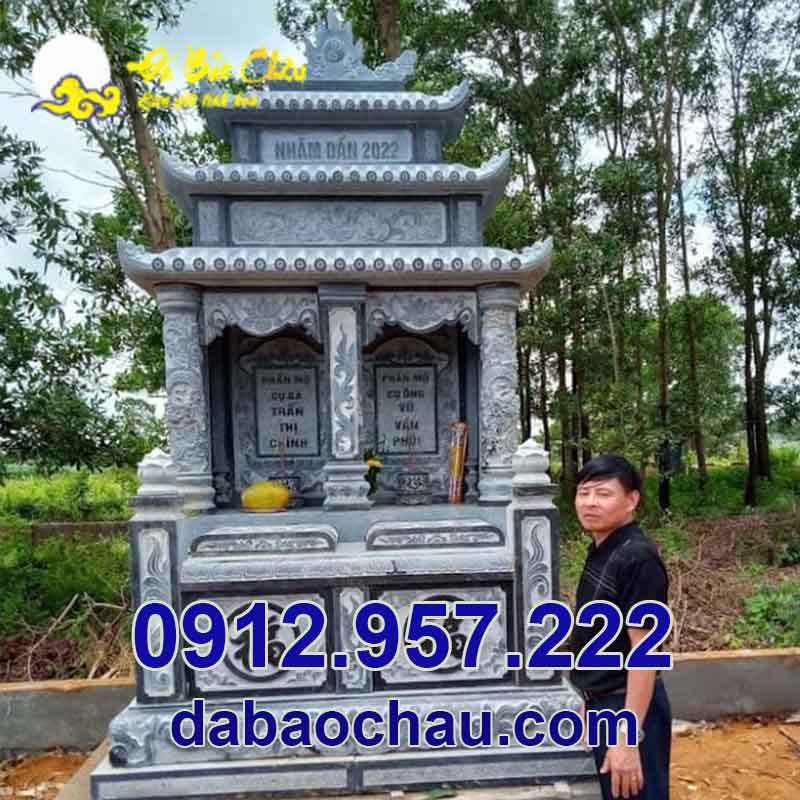 Đá mỹ nghệ Bảo Châu nhận báo giá chi tiết công trình mộ đôi đá đẹp tại Đà Nẵng Huế