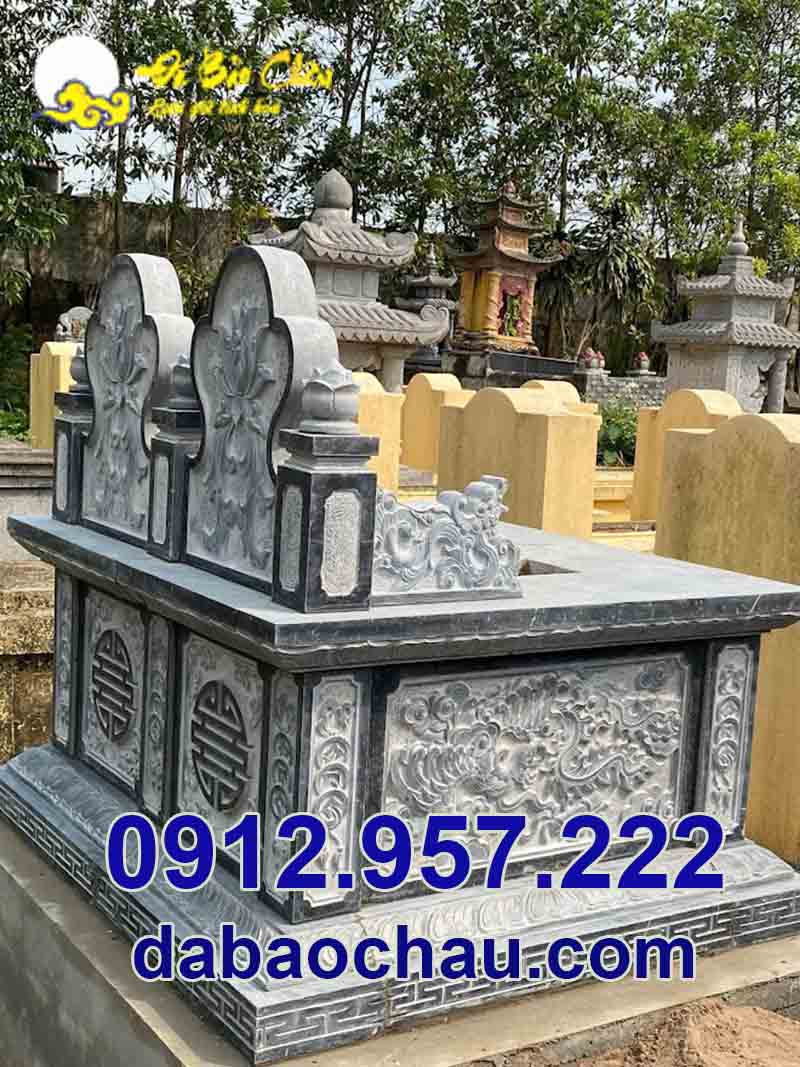 Báo giá mẫu mộ đôi đẹp tại Phú Thọ Vĩnh Phúc - Đá Bảo Châu