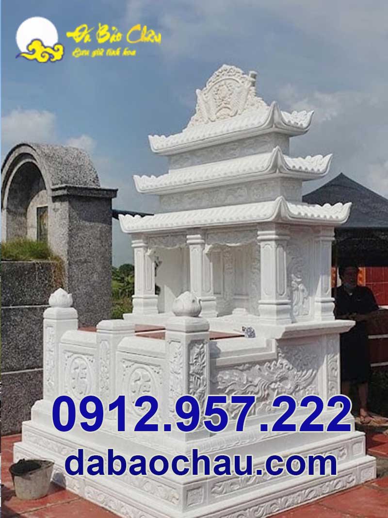 Lựa chọn chất liệu đá trắng trong chế tác mộ đôi bằng đá tại Bắc Ninh Bắc Giang