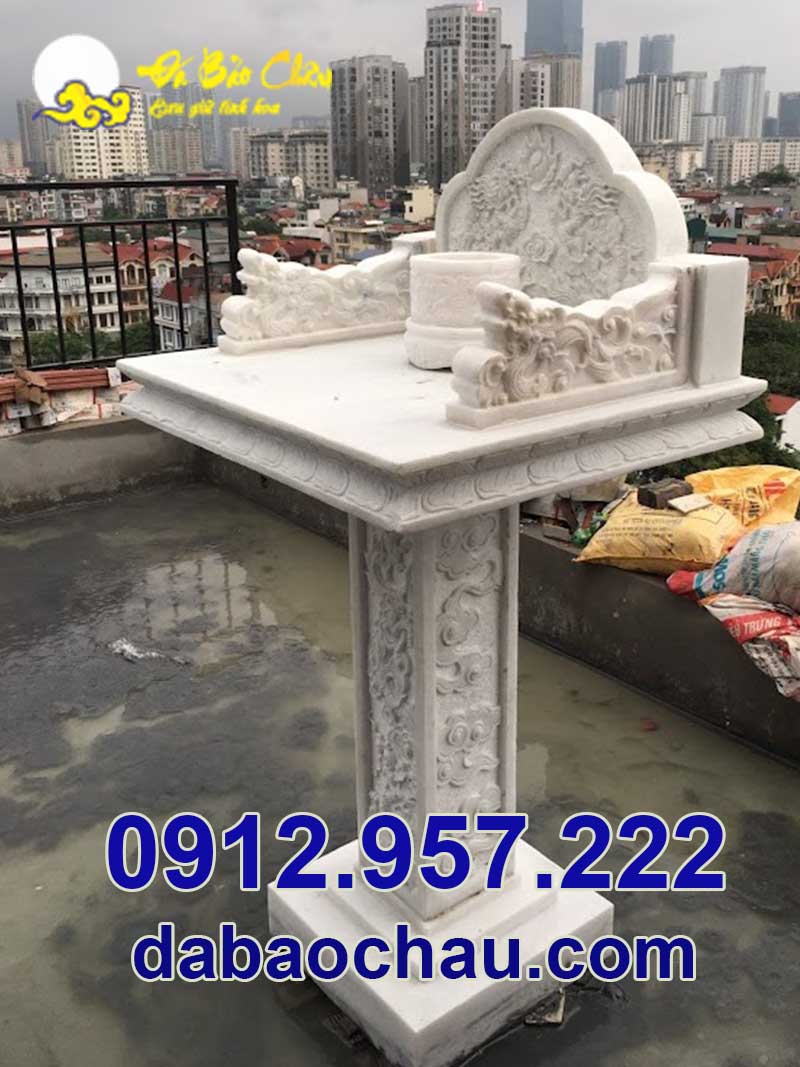 Công trình bàn thờ thiên tại An Giang Đồng Tháp xây dựng chuẩn kích thước phong thủy