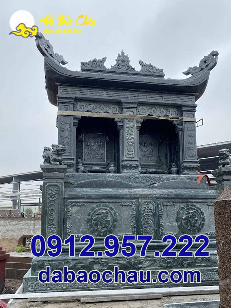 Công trình mộ đôi đá đẹp được lắp đặt tại Đà Lạt - Lâm Đồng