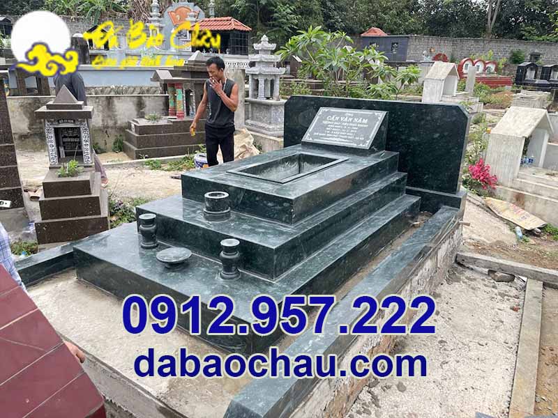 Đơn vị chế tác Đá mỹ nghệ Bảo Châu nhận lắp đặt và thi công mẫu mộ đá đẹp đơn giản tại Sài Gòn
