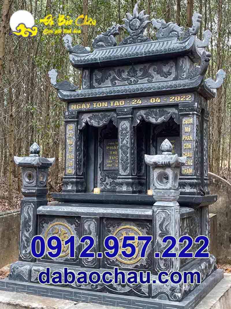 Công trình mộ đá đôi đẹp tại Điện Biên Sơn La sở hữu kiến trúc độc đáo, đa dạng
