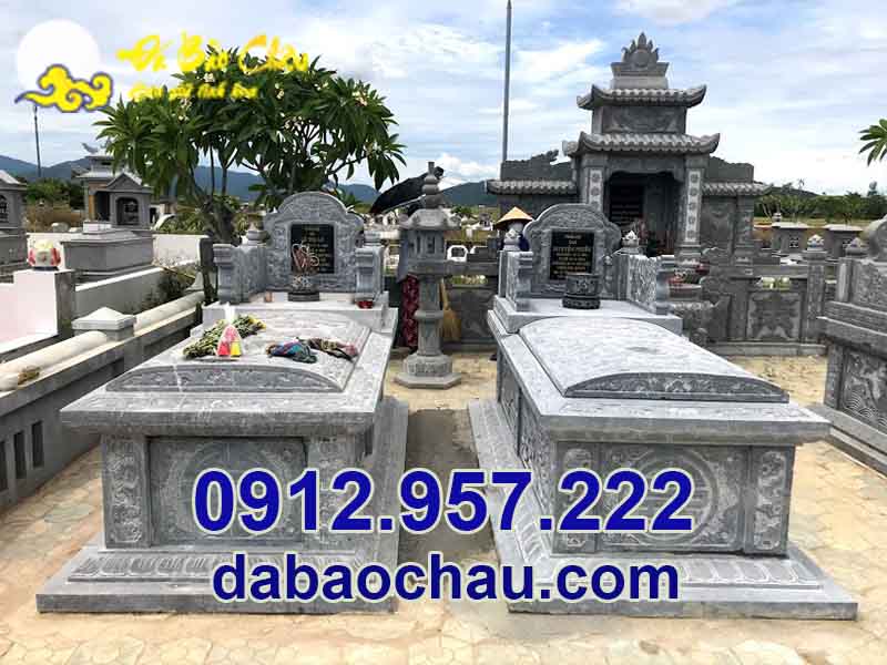 Lắp đặt mộ đá đôi đẹp sang trọng tại Ninh Thuận Bình Thuận thể hiện ý nghĩa phong thủy cùng ý nghĩa tâm linh sâu sắc