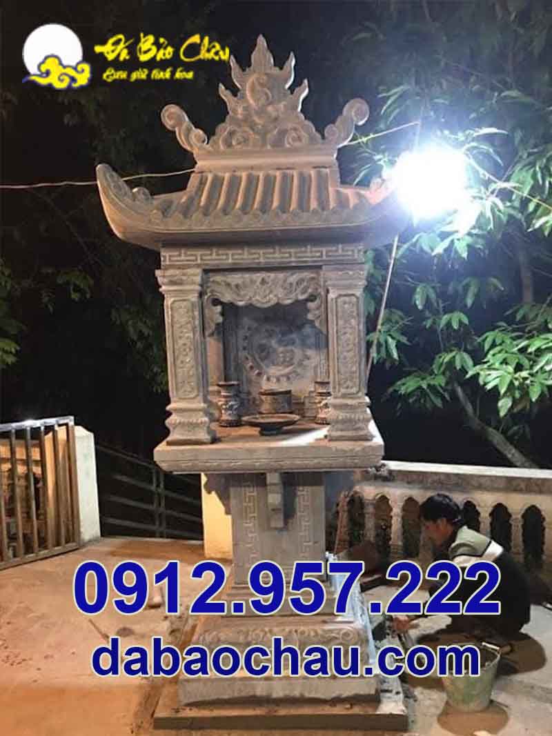Mẫu bàn thờ thiên địa Thái Nguyên Tuyên Quang được chạm khắc tinh tế thể hiện tính thẩm mỹ vượt trội
