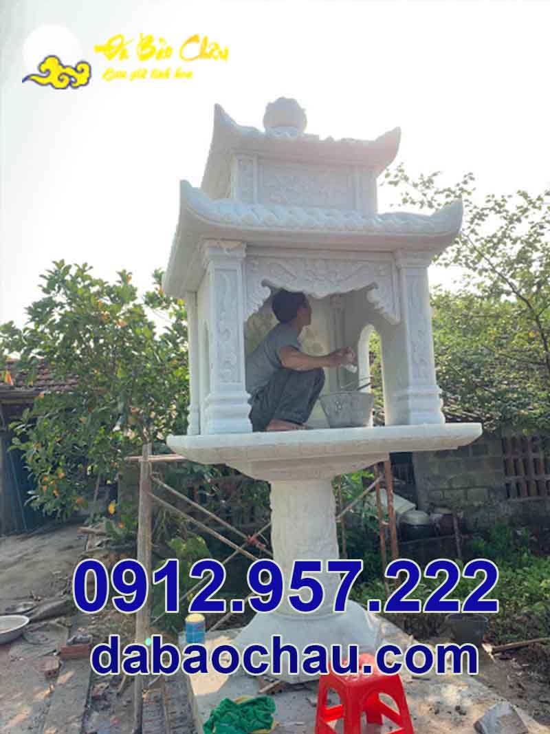 Mẫu bàn thờ ông thiên trước nhà tại Ninh Thuận Bình Thuận dễ dàng trong vệ sinh, lau dọn