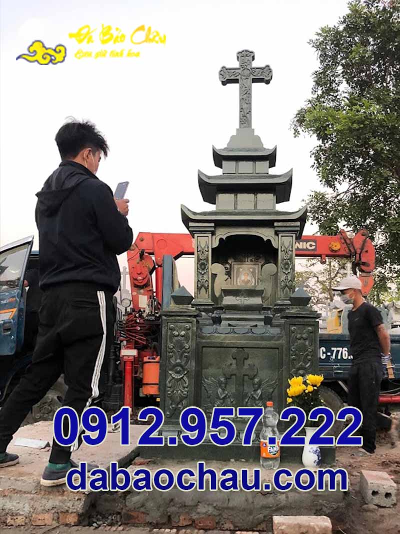 Cấu tạo lăng mộ đá công giáo đẹp Nam Định Thái Bình chắc chắn bền bỉ