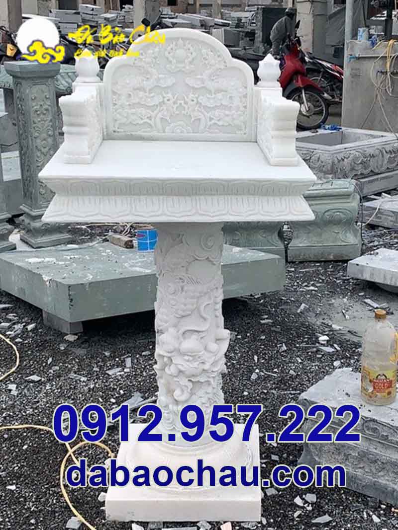 Mẫu bàn thiên ngoài trời tại Yên Bái Lạng Sơn chế tác từ đá trắng