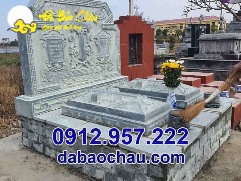Chất liệu mộ đá công giáo Sài Gòn Vũng Tàu chế tác từ đá xanh đen