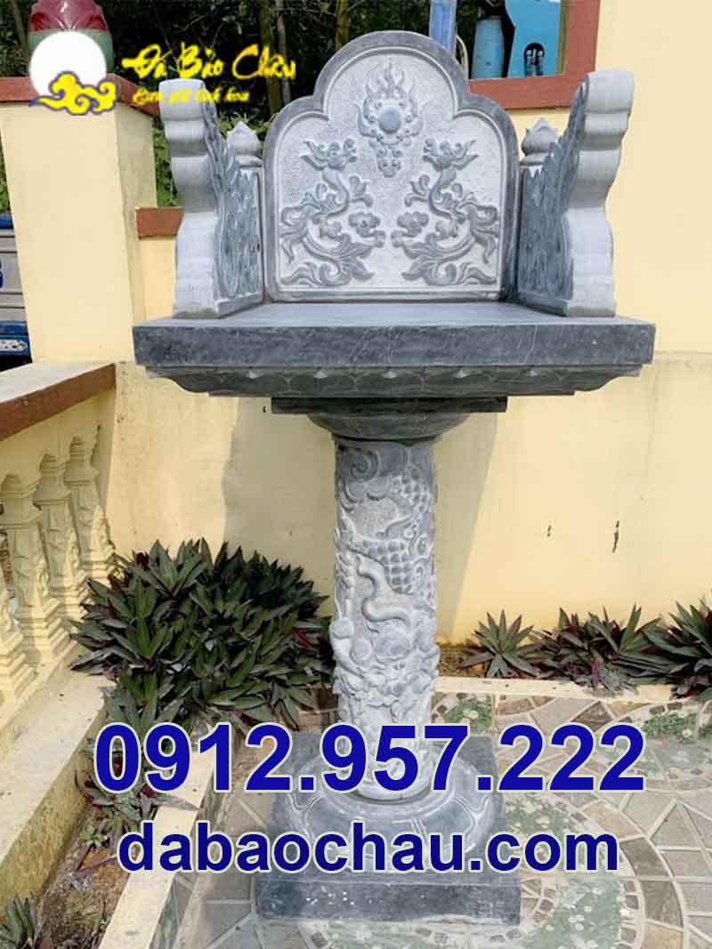 Hoa văn chạm khắc trên mẫu bàn thờ thiên địa tại Ninh Thuận Bình Thuận vô cùng đa dạng và phong phú