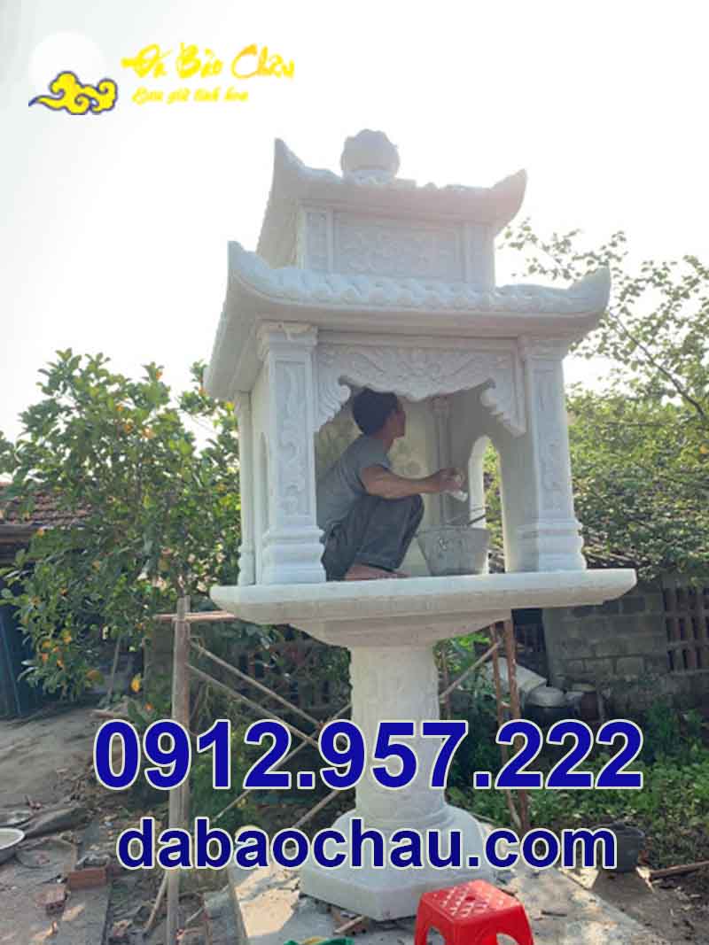Kích thước mẫu miếu thờ thần linh bàn thờ thiên tại Điện Biên Sơn La chuẩn phong thủy