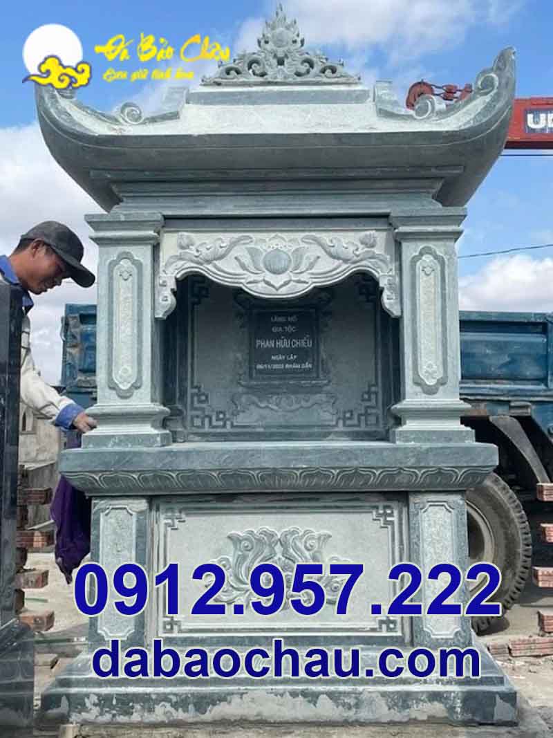 Mẫu bàn thờ thiên đá đẹp tại Điện Biên Sơn La lắp đặt hoàn thiện