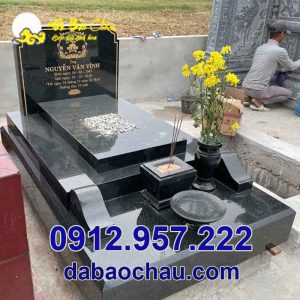 Mộ đá hoa cương granite đẹp tại Quảng Ninh