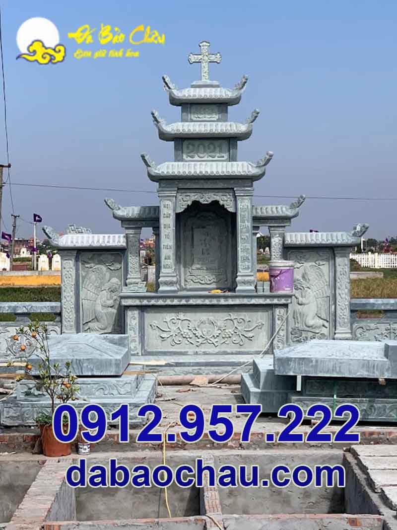 Mẫu mộ công giáo đẹp Bắc Ninh Hà Nội sở hữu kiến trúc đơn giản nhưng sang trọng