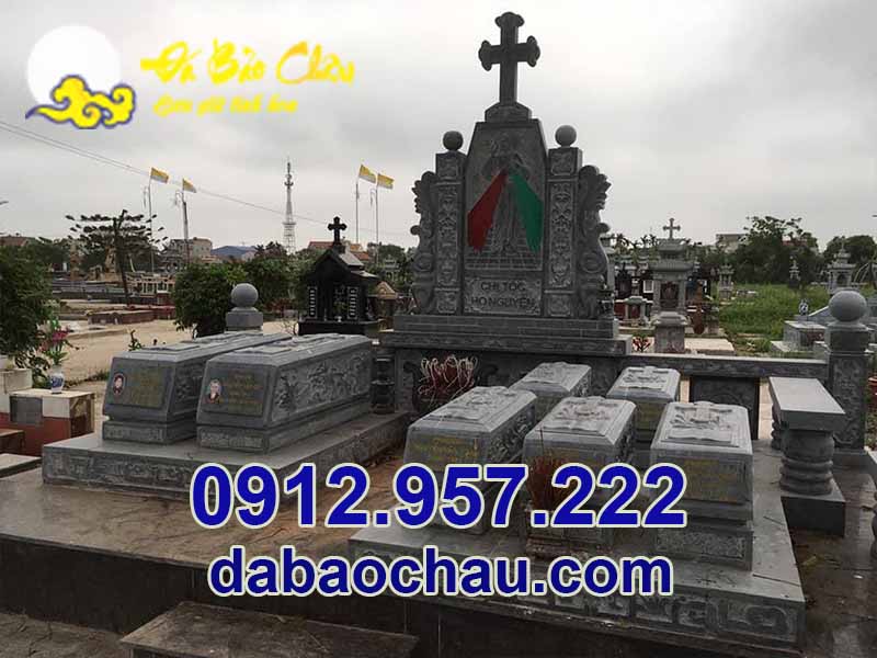 Mẫu mộ công giáo bằng đá Nam Định Thái Bình sở hữu vị trí lắp đặt thuận lợi thông thoáng
