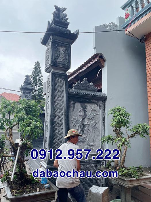 Cột đồng trụ nhà thờ họ tại Quảng Ninh đẹp linh thiêng