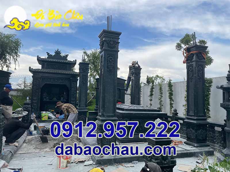 Kích thước cột đá đẹp cột đồng trụ đá lăng mộ tại Trà Vinh Sóc Trăng Vĩnh Long