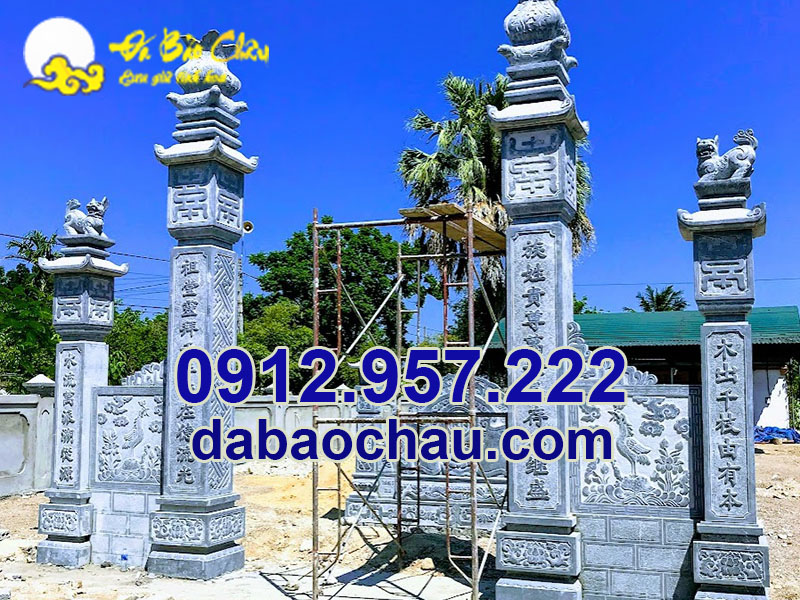 Cổng đá nhà thờ họ tại Đà Nẵng Quảng Nam nhận được đánh giá tích cực từ khách hàng