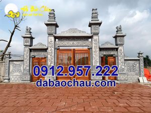 Cổng tam quan tại Bắc Ninh sở hữu vẻ đẹp hiện đại pha lẫn cổ kính