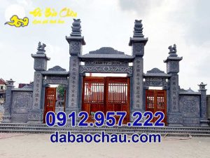 Cổng đá tam quan đẹp tại Hòa Bình Phú Thọ