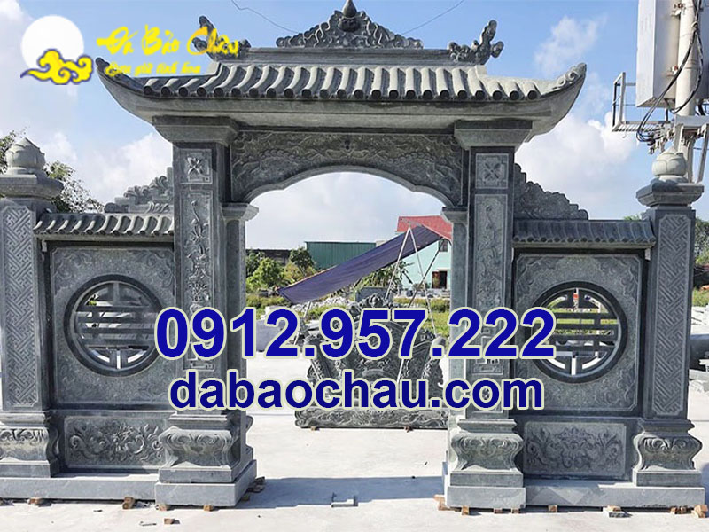 Cổng một lối đi khu lăng mộ tại Quảng Bình Quảng Trị thiết kế tinh tế, đơn giản
