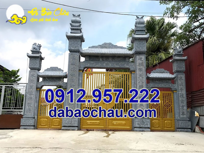 Mẫu cổng tam quan đơn giản tại Bắc Giang sở hữu ưu điểm nổi trội
