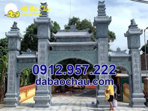 Cổng tam quan đá nhà thờ họ đẹp tại Nghệ An Hà Tĩnh