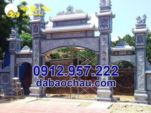 Cổng tam quan chùa bằng đá tại Bình Dương Vũng Tàu