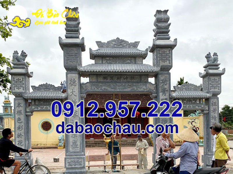 Giá bán mẫu cổng đá đơn giản tại Quảng Ngãi Bình Định Phú Yên