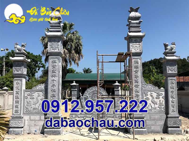 Kích thước cổng tam quan đẹp tại Hòa Bình Phú Thọ chuẩn theo kích thước phong thủy