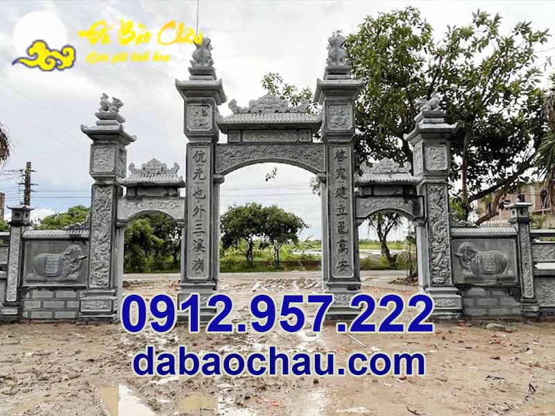 Nhu cầu lắp đặt cổng đá tam quan đẹp tại Hòa Bình Phú Thọ ngày càng trở nên phổ biến