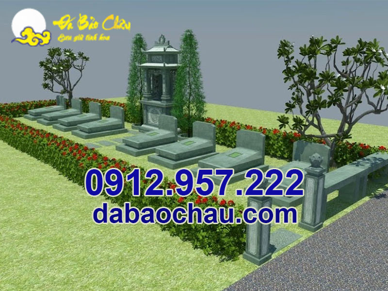 Trang trí khuôn viên lăng mộ giúp công trình thêm đẹp mắt, nổi bật