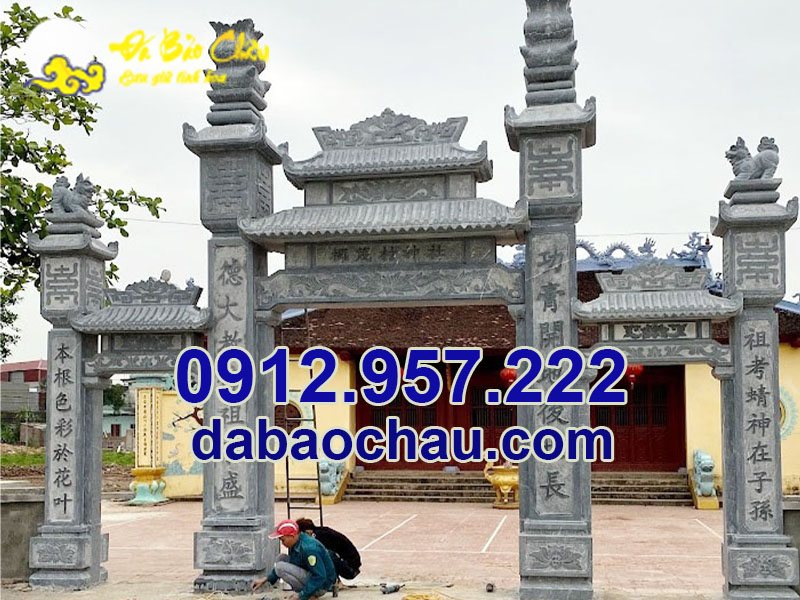 Ý nghĩa việc lắp đặt cổng tam quan chùa bằng đá Lâm Đồng Đắk Lắk Kon Tum